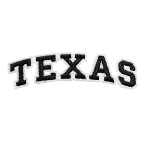 Varsity State Name Texas in Multicolor Embroidery Patch