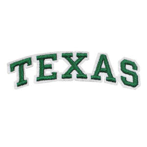 Varsity State Name Texas in Multicolor Embroidery Patch