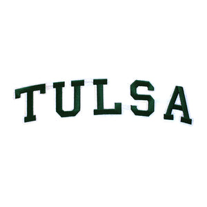 Varsity City Name Tulsa in Multicolor Embroidery Patch