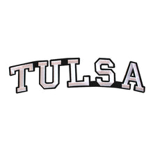 Load image into Gallery viewer, Varsity City Name Tulsa in Multicolor Embroidery Patch
