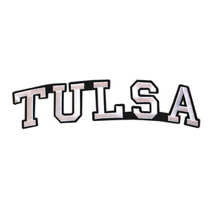 Varsity City Name Tulsa in Multicolor Embroidery Patch