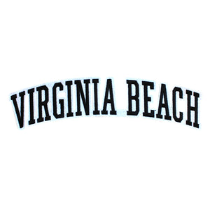 Varsity City Name Virginia Beach in Multicolor Embroidery Patch