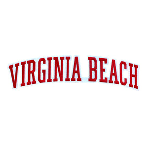 Varsity City Name Virginia Beach in Multicolor Embroidery Patch