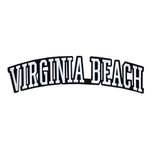 Load image into Gallery viewer, Varsity City Name Virginia Beach in Multicolor Embroidery Patch
