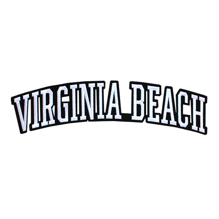 Varsity City Name Virginia Beach in Multicolor Embroidery Patch