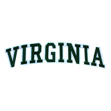 Load image into Gallery viewer, Varsity State Name Virginia in Multicolor Embroidery Patch
