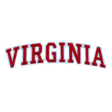 Load image into Gallery viewer, Varsity State Name Virginia in Multicolor Embroidery Patch
