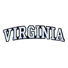 Load image into Gallery viewer, Varsity State Name Virginia in Multicolor Embroidery Patch
