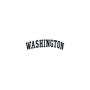 Varsity State Name Washington in Multicolor Embroidery Patch