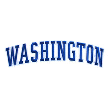 Load image into Gallery viewer, Varsity State Name Washington in Multicolor Embroidery Patch
