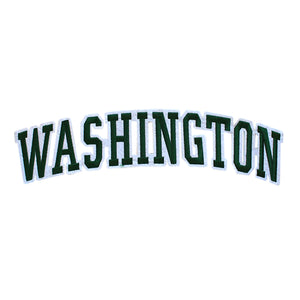 Varsity State Name Washington in Multicolor Embroidery Patch