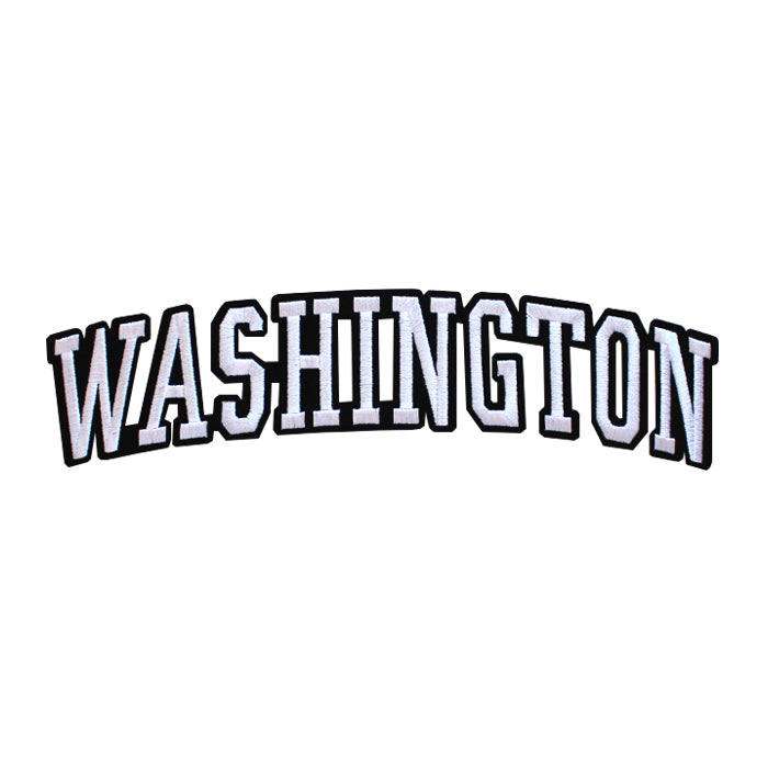 Varsity State Name Washington in Multicolor Embroidery Patch