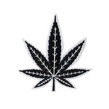 Load image into Gallery viewer, Cannabis Green White Black Multi Colors Embroidery Patch
