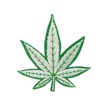 Load image into Gallery viewer, Cannabis Green White Black Multi Colors Embroidery Patch
