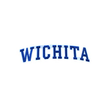 Load image into Gallery viewer, Varsity City Name Wichita in Multicolor Embroidery Patch
