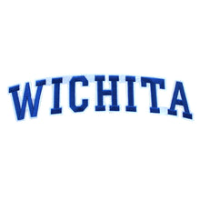 Load image into Gallery viewer, Varsity City Name Wichita in Multicolor Embroidery Patch
