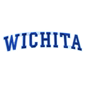 Varsity City Name Wichita in Multicolor Embroidery Patch