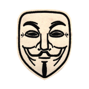 Anonymous Mask Embroidery Patch