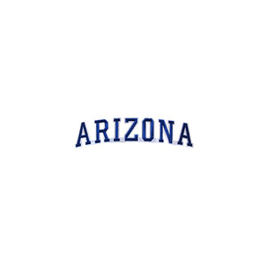 Varsity State Name Arizona in Multicolor Embroidery Patch