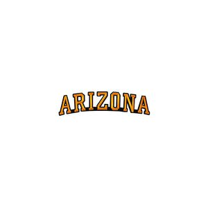 Varsity State Name Arizona in Multicolor Embroidery Patch