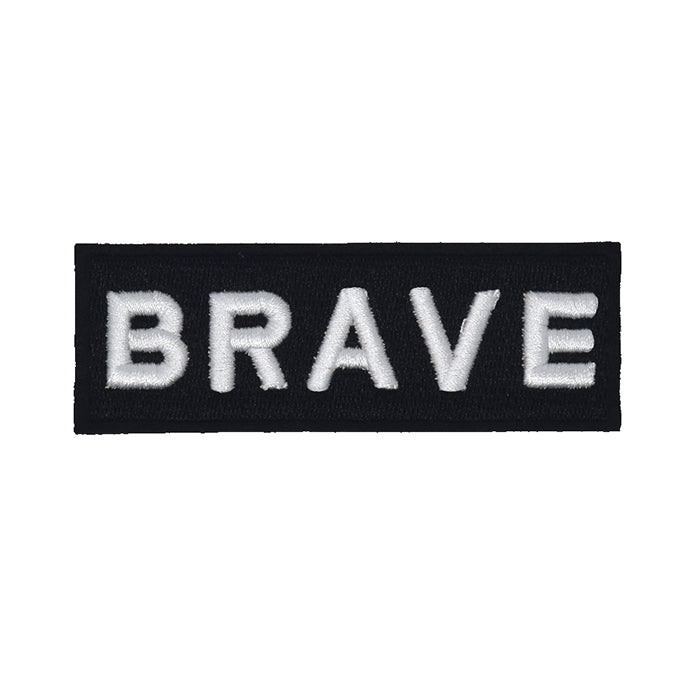 Wording 'BRAVE' Embroidery Stitch