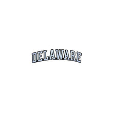 Load image into Gallery viewer, Varsity State Name Delaware in Multicolor Embroidery Patch
