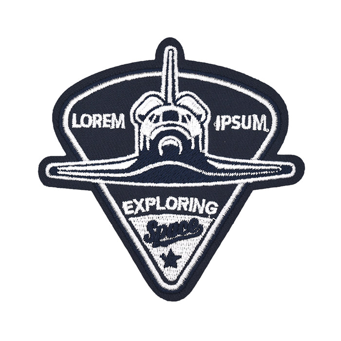 Exploring Space Spaceship Embroidery Patch