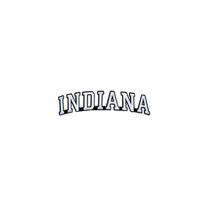 Varsity State Name Indiana in Multicolor Embroidery Patch