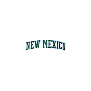 Varsity State Name New Mexico in Multicolor Embroidery Patch