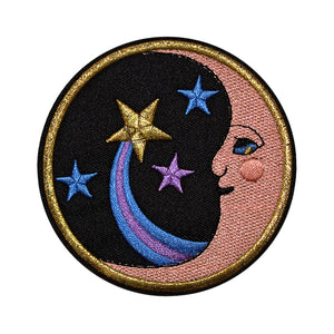 Moon and Stars Embroidery Patch