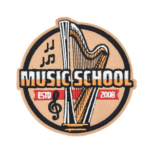 Music School ESTD 2008 Embroidery Patch