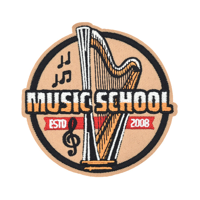 Music School ESTD 2008 Embroidery Patch