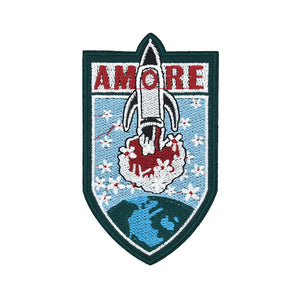 Amore Rocket Embroidery Patch