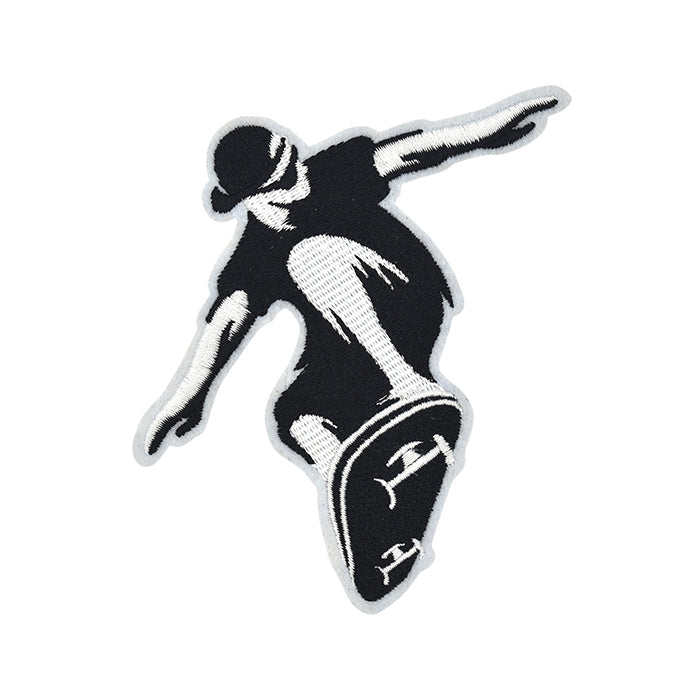 Skateboarder Embroidery Patch