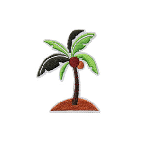 Island Palm Tree Embroidery Patch