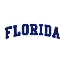 Load image into Gallery viewer, Varsity State Name Florida in Multicolor Chenille Patch
