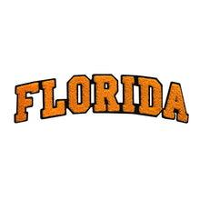 Load image into Gallery viewer, Varsity State Name Florida in Multicolor Chenille Patch
