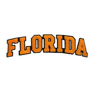 Varsity State Name Florida in Multicolor Chenille Patch