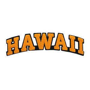 Varsity State Name Hawaii in Multicolor Chenille Patch