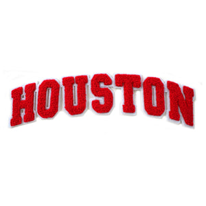 Varsity City Name Houston in Multicolor Chenille Patch