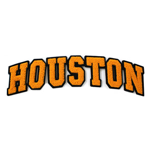 Varsity City Name Houston in Multicolor Chenille Patch