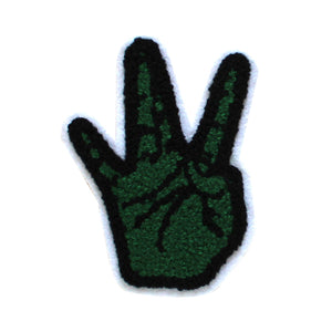 Westside Hand Sign in Multicolor Chenille Patch