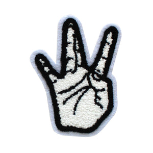 Westside Hand Sign in Multicolor Chenille Patch