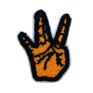 Westside Hand Sign in Multicolor Chenille Patch