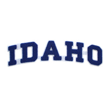 Load image into Gallery viewer, Varsity State Name Idaho in Multicolor Chenille Patch
