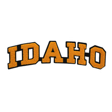 Load image into Gallery viewer, Varsity State Name Idaho in Multicolor Chenille Patch
