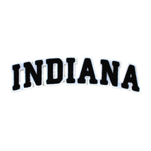 Load image into Gallery viewer, Varsity State Name Indiana in Multicolor Chenille Patch
