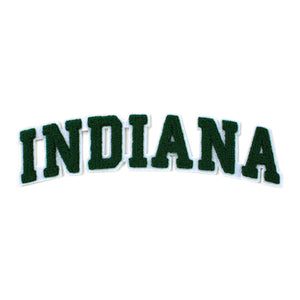 Varsity State Name Indiana in Multicolor Chenille Patch