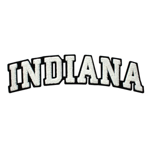 Varsity State Name Indiana in Multicolor Chenille Patch