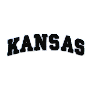 Varsity State Name Kansas in Multicolor Chenille Patch